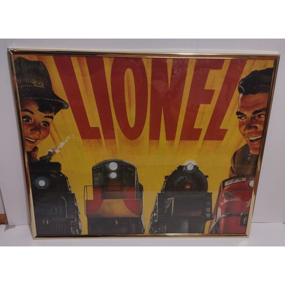 LIONEL RAILROAD "FATHER & SON" SIGN / Train Wall Collectible Decorations 16 x 20